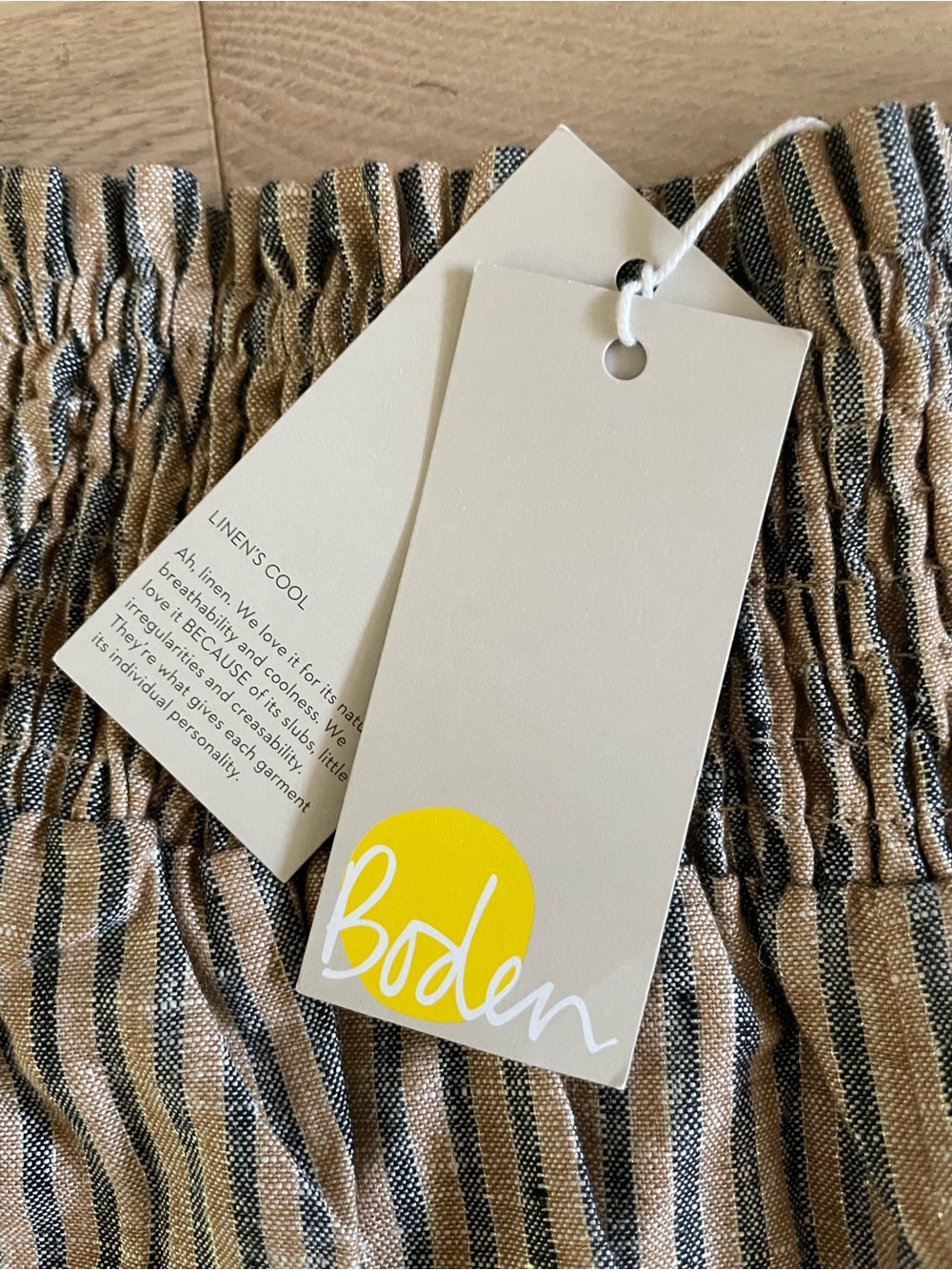 Boden Wide-Leg Linen-Blend Pants 10R - Picture 4 of 7